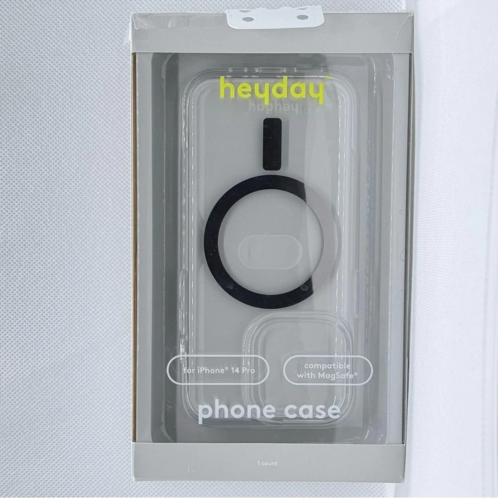Heyday iPhone 14 Pro Case. Clear
